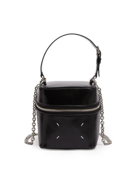 Big Cube Leather Bag black