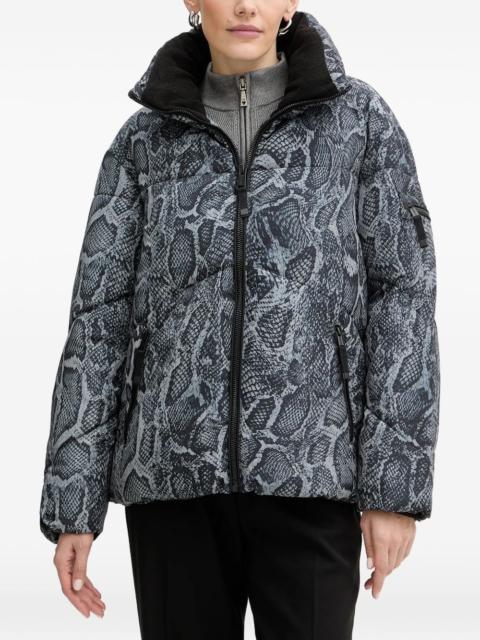 printed puffer jacket