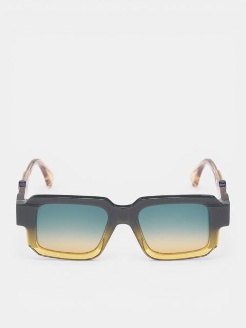 I03 Gradient Translucent Rectangular Sunglasses