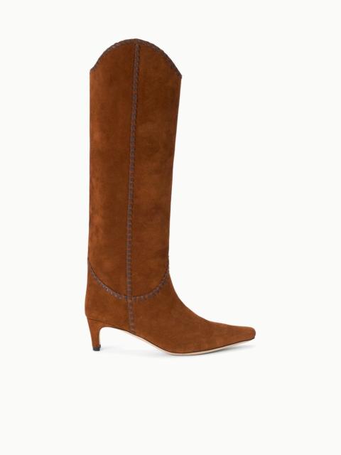 STAUD WESTERN WALLY BOOT TABAC SUEDE ESPRESSO