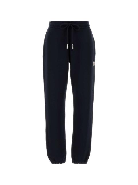Midnight Blue Cotton Blend Joggers
