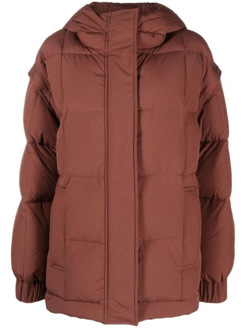 detachable-sleeve padded jacket