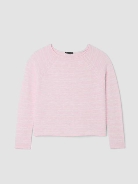 Organic Linen Cotton Slub Bateau Neck Top