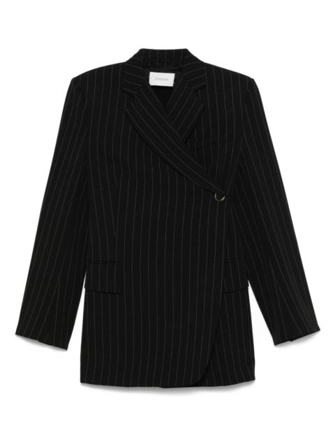 pinstriped blazer