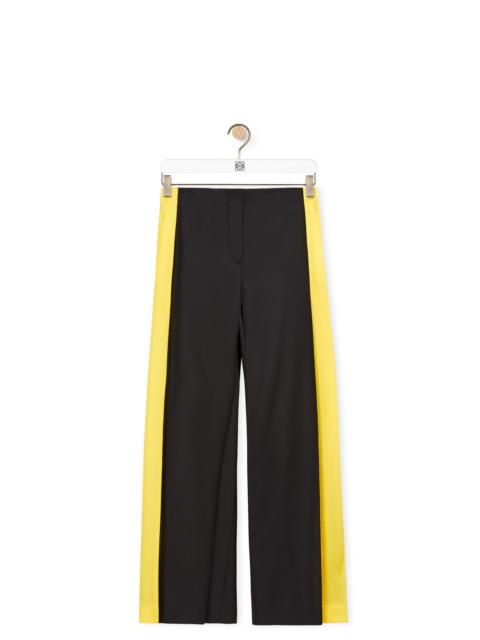 Wide leg trousers in wool