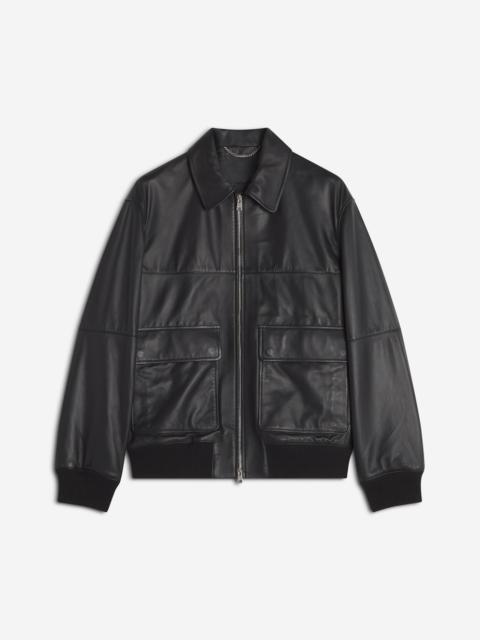 LEATHER BLOUSON