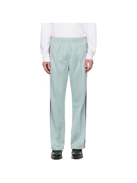 Green Poly Smooth Track Pants