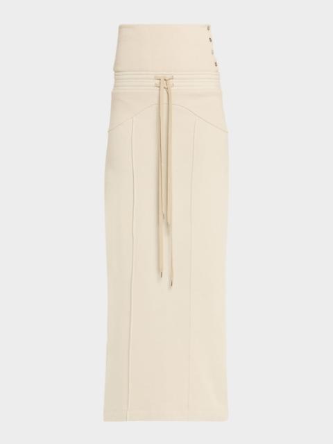 Pinstripe Short-Sleeve Dress