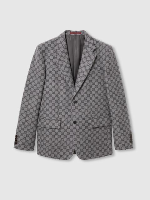 GG wool flannel jacket