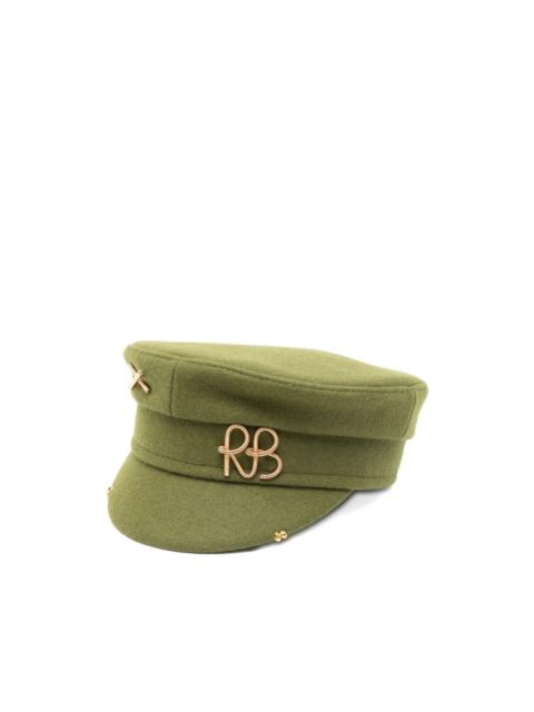 logo-embellishment beret