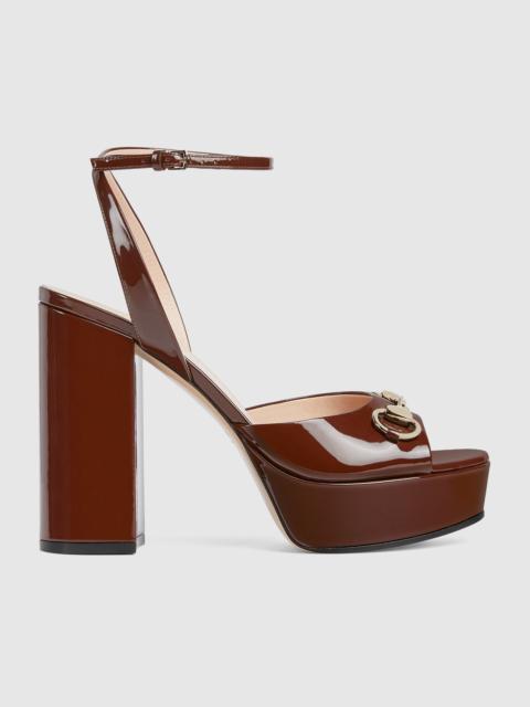 Women's Horsebit platform sandal