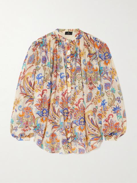 Paisley-print Cotton-voile Blouse