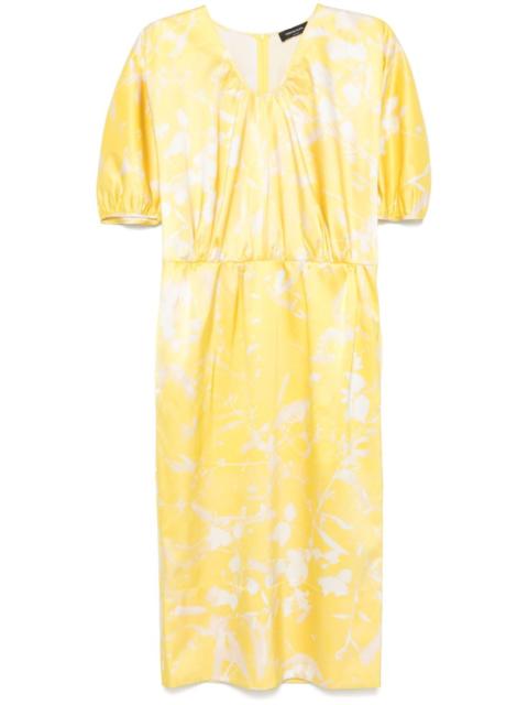 Tilia-print midi dress