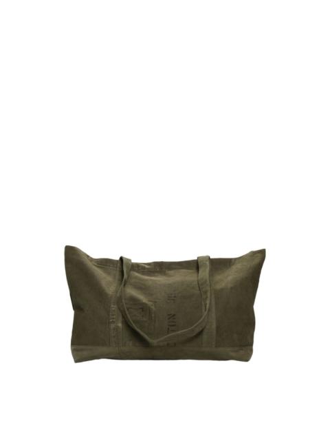 Vintage duffle tote bag