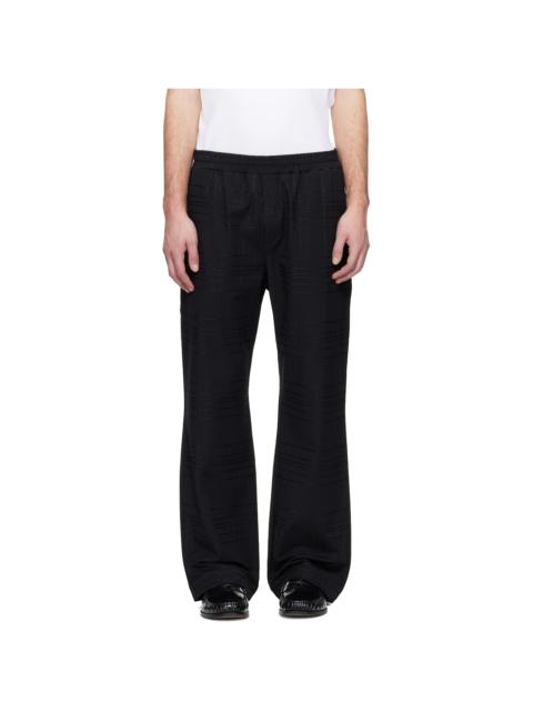 Black Straight Fit Track Pants