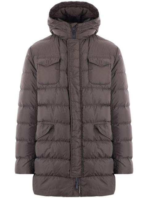hooded padded coat