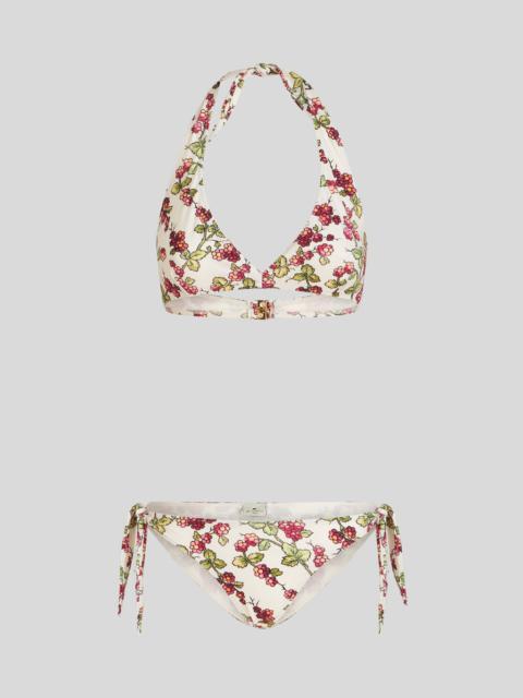 BIKINI WITH BERRY PRINT