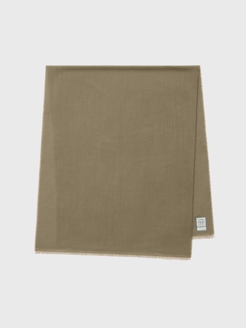 Light wool scarf hazel