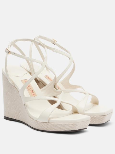 Ayla leather wedge sandals