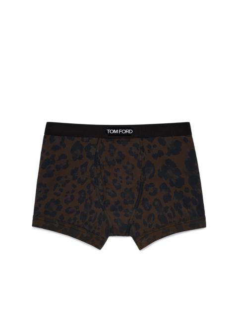 LEOPARD COTTON BOXER BRIEFS