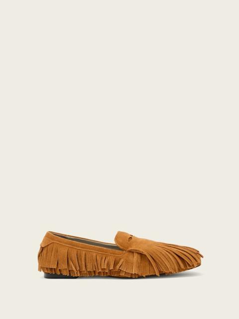 SANDY SUEDE FRINGE LOAFERS