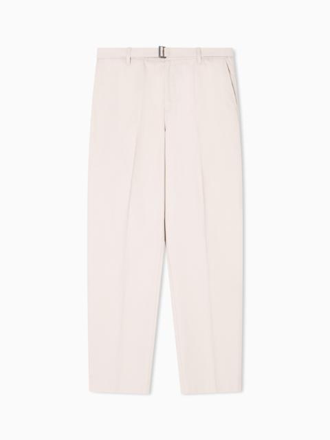 COTTON TROUSERS WITH MATCHING BELT