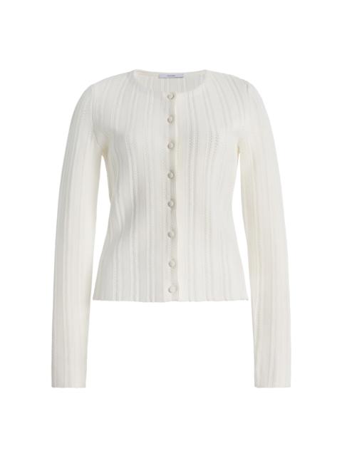 Faye Jacquard Cardigan ivory