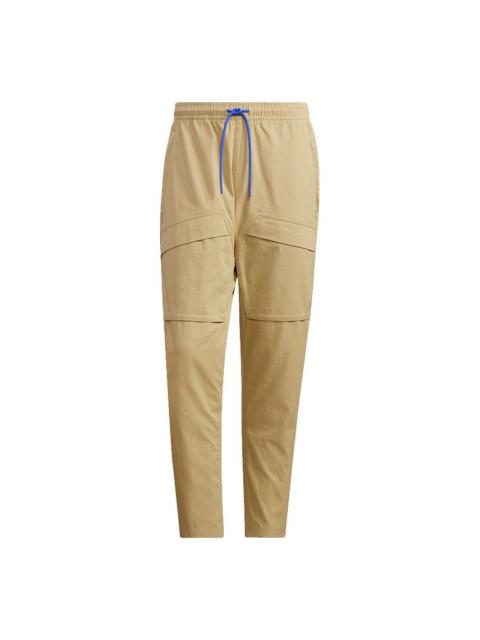 Men's adidas St Wv Cargo Pnt Multiple Pockets Solid Color Casual Pants/Trousers Khaki H39253
