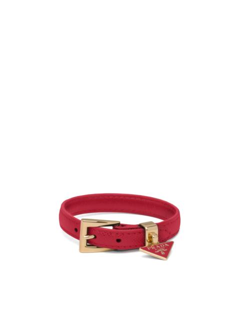 Saffiano leather bracelet