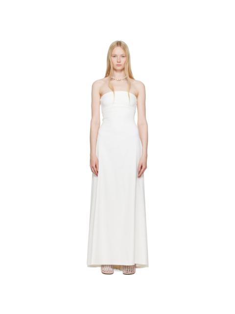 White La Croisière 'The Bustier' Maxi Dress