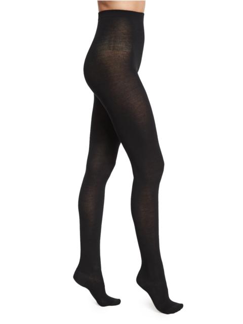 Merino Wool Tights, Black