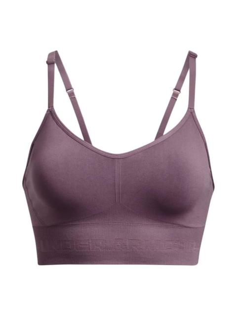 (WMNS) Under Armour Train Seamless Low Sports Bra 'Dark Purple' 1380428-500