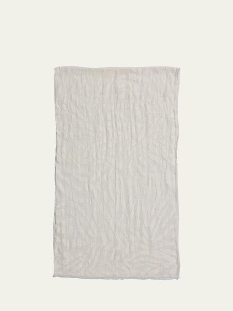 Abstract Animal-Print Linen Scarf