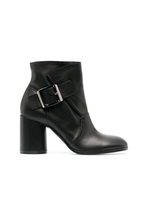 85mm buckle-detail ankle boots