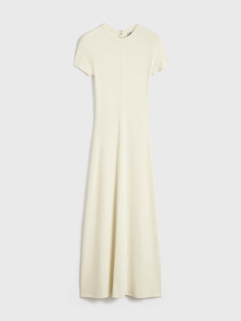 Fluid jersey dress ecru