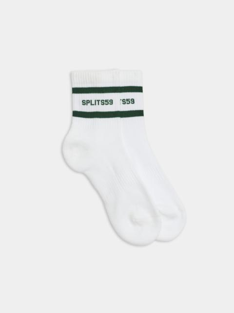 Logo Stripe Quarter Socks