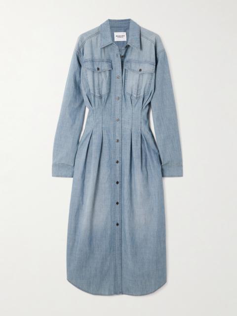 Nolwen Cotton-chambray Midi Shirt Dress