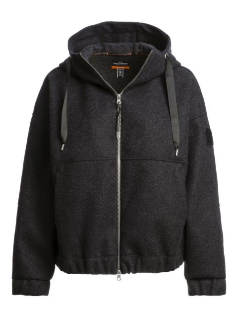 hooded zip-up jacket