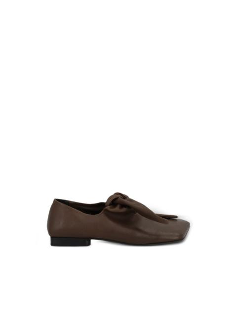 knot square ballet flats