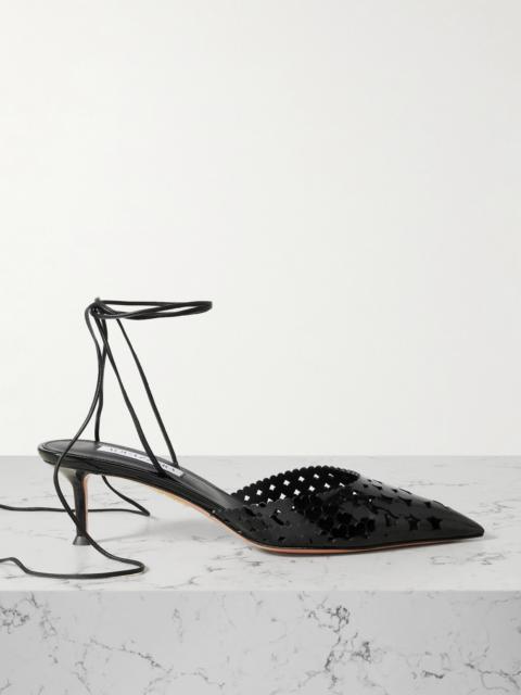 Amourose 50 Cutout Patent-leather Point-toe Pumps
