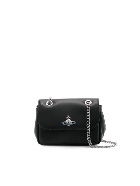 small Orb-plaque leather soulder bag