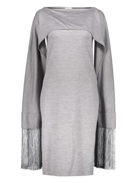 fringed-detail mini dress