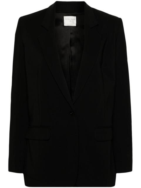 tailored single-breasted blazer