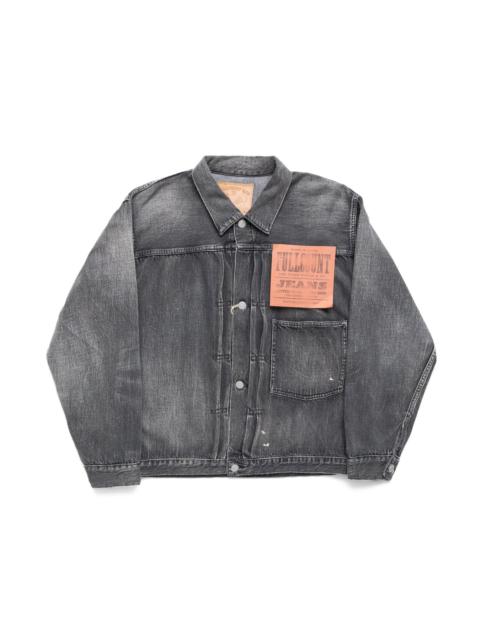 S2107BKSSHW-BIG 11.5oz Black WWll Type 1 Denim Jacket (Super Smooth) Dartford - Fullcount x BiG Coll