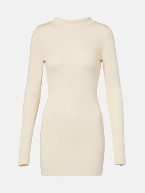 Elowen open-back silk-blend minidress