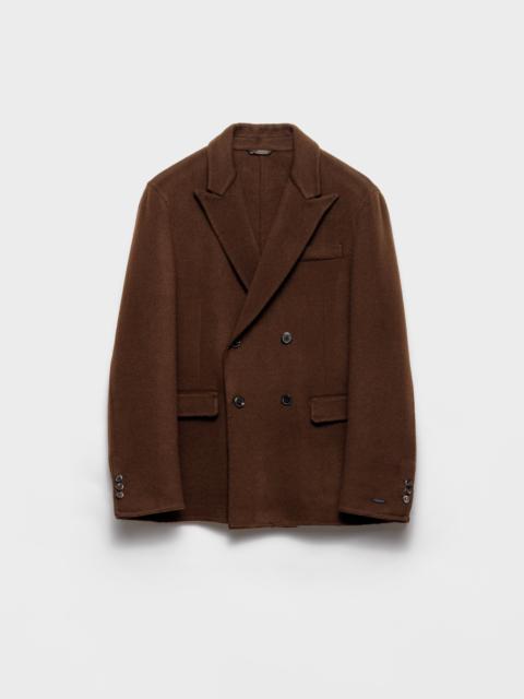 Double-breasted cashmere jacket