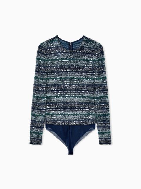 EMBROIDERED BODYSUIT