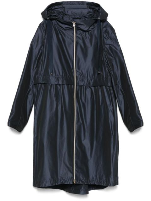 hooded raincoat