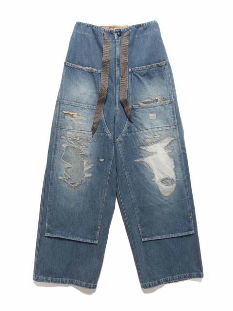 14oz Denim W-Knee EASY Baggy Pants (DIXIE LUMBER Remake) PRO