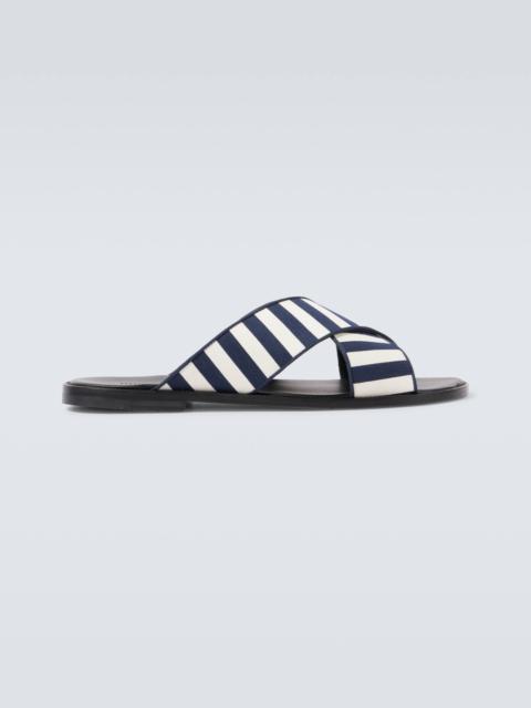 Otawi striped canvas sandals